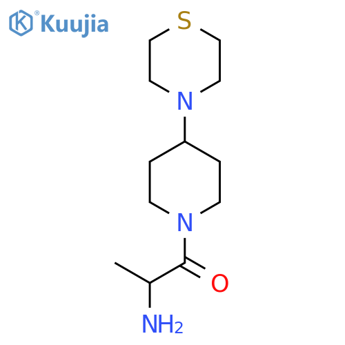 2-Amino-1-(4-thiomorpholinopiperidin-1-yl)propan-1-one structure