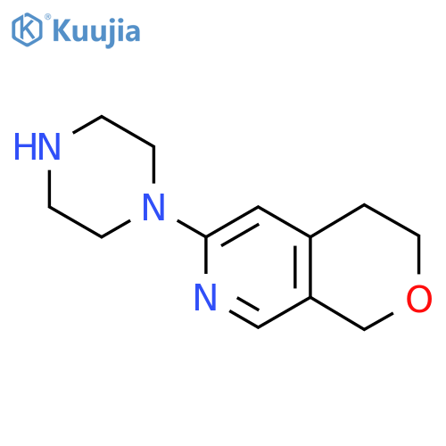 6-(Piperazin-1-yl)-3,4-dihydro-1H-pyrano[3,4-c]pyridine structure