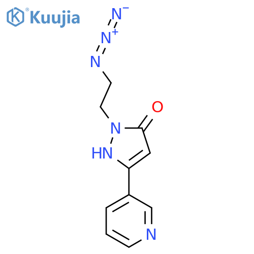 1-(2-Azidoethyl)-3-(pyridin-3-yl)-1H-pyrazol-5-ol structure
