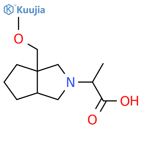 2-(3a-(Methoxymethyl)hexahydrocyclopenta[c]pyrrol-2(1H)-yl)propanoic acid structure
