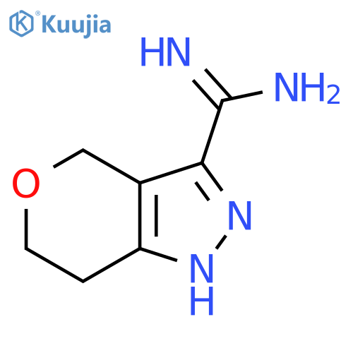 2,4,6,7-Tetrahydropyrano[4,3-c]pyrazole-3-carboximidamide structure