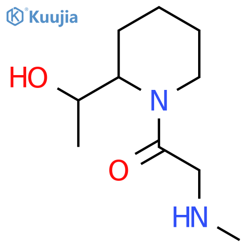 1-(2-(1-Hydroxyethyl)piperidin-1-yl)-2-(methylamino)ethan-1-one structure
