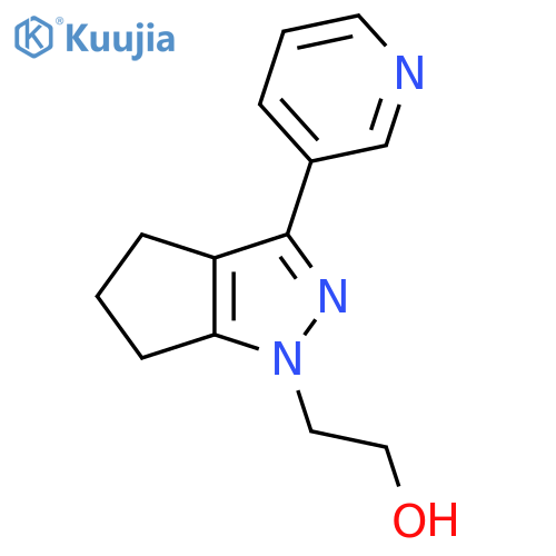2-(3-(Pyridin-3-yl)-5,6-dihydrocyclopenta[c]pyrazol-1(4H)-yl)ethan-1-ol structure