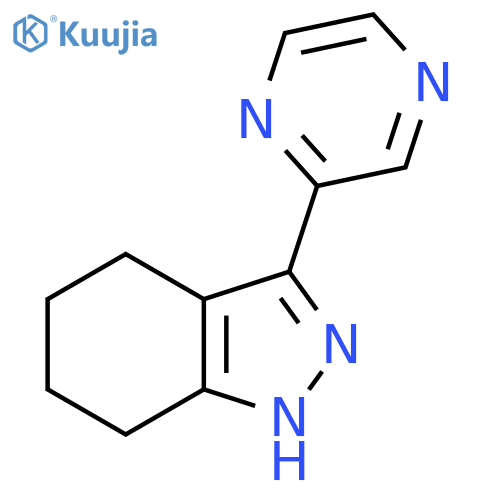 3-(Pyrazin-2-yl)-4,5,6,7-tetrahydro-1H-indazole structure