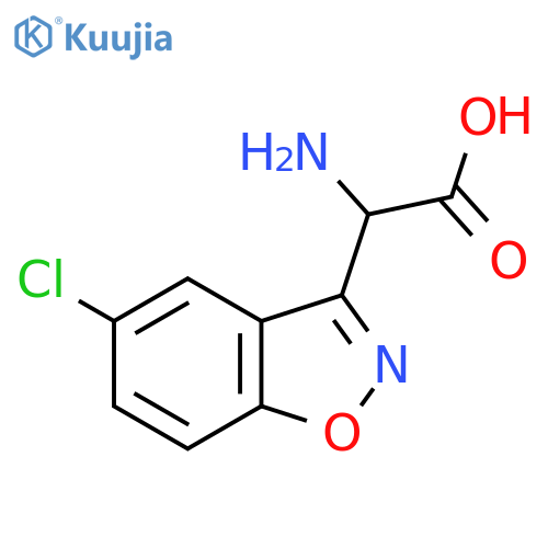 2-Amino-2-(5-chlorobenzo[d]isoxazol-3-yl)acetic acid structure