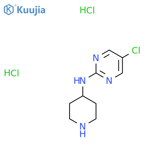 5-chloro-N-(piperidin-4-yl)pyrimidin-2-amine dihydrochloride structure