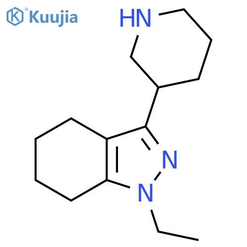 1-ethyl-3-(piperidin-3-yl)-4,5,6,7-tetrahydro-1H-indazole structure