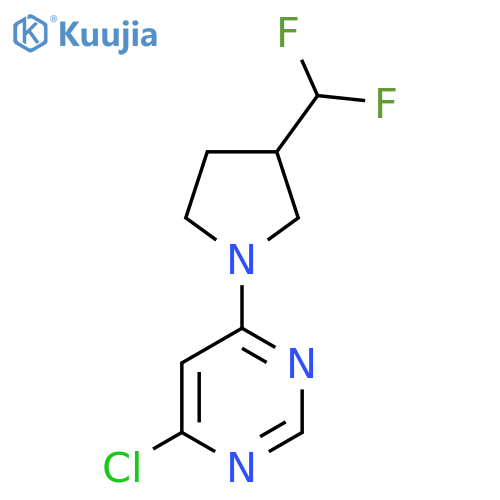 4-Chloro-6-(3-(difluoromethyl)pyrrolidin-1-yl)pyrimidine structure