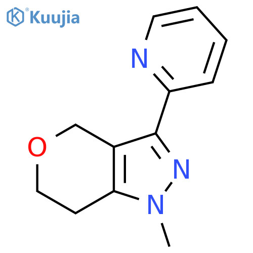 1-Methyl-3-(pyridin-2-yl)-1,4,6,7-tetrahydropyrano[4,3-c]pyrazole structure