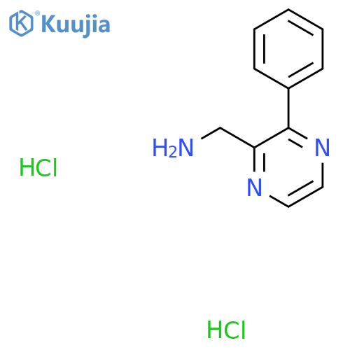 (3-Phenylpyrazin-2-yl)methanamine dihydrochloride structure