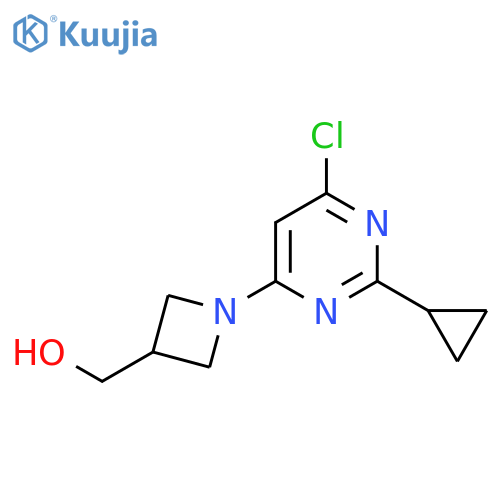 (1-(6-Chloro-2-cyclopropylpyrimidin-4-yl)azetidin-3-yl)methanol structure