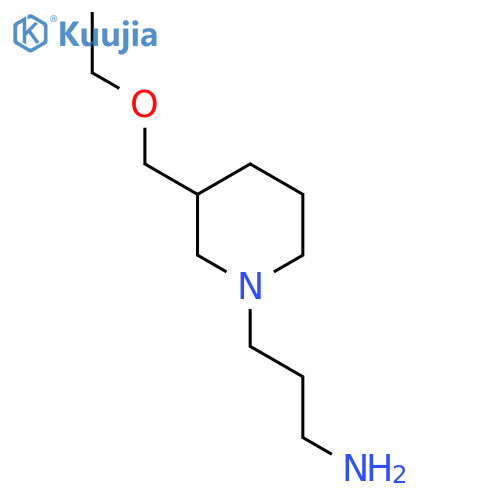 3-(3-(Ethoxymethyl)piperidin-1-yl)propan-1-amine structure