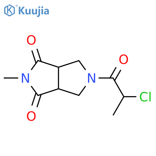 5-(2-chloropropanoyl)-2-methyltetrahydropyrrolo[3,4-c]pyrrole-1,3(2H,3aH)-dione structure