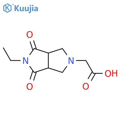 2-(5-ethyl-4,6-dioxohexahydropyrrolo[3,4-c]pyrrol-2(1H)-yl)acetic acid structure