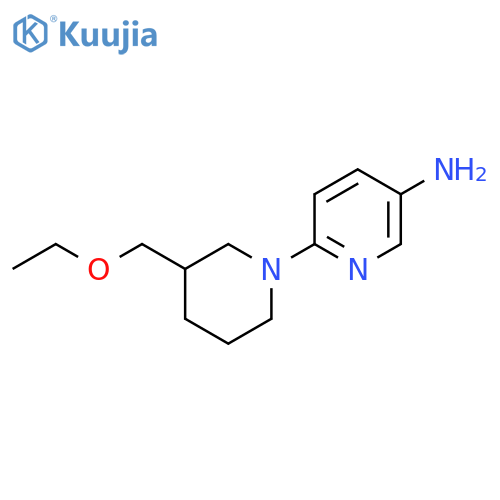 6-(3-(Ethoxymethyl)piperidin-1-yl)pyridin-3-amine structure