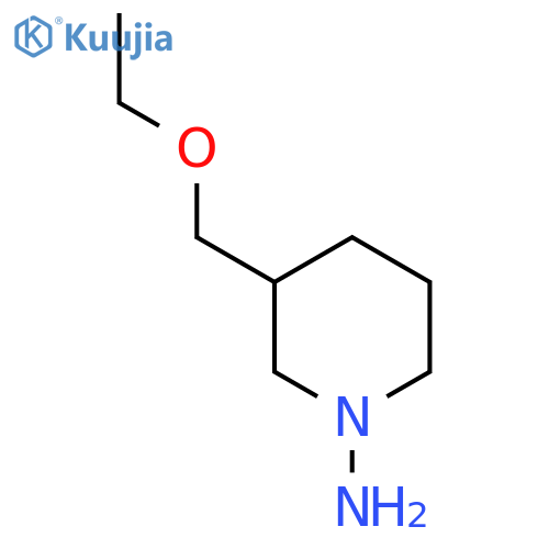 3-(Ethoxymethyl)piperidin-1-amine structure