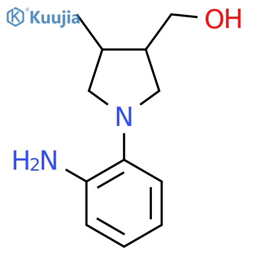 (1-(2-Aminophenyl)-4-methylpyrrolidin-3-yl)methanol structure