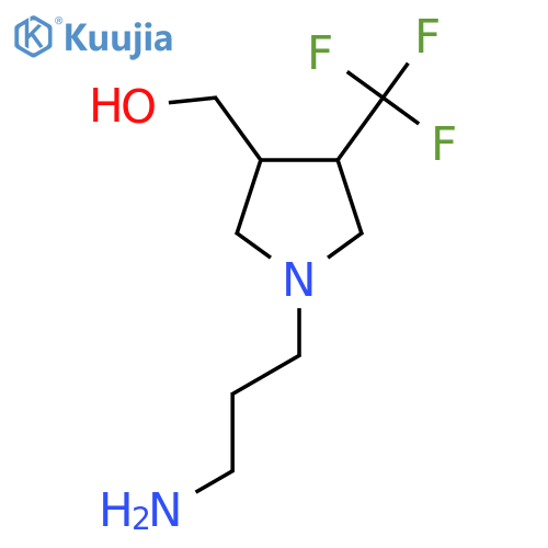 (1-(3-Aminopropyl)-4-(trifluoromethyl)pyrrolidin-3-yl)methanol structure