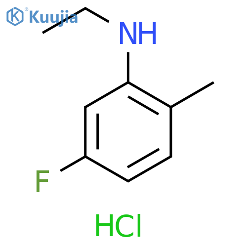 N-ethyl-5-fluoro-2-methylaniline hydrochloride structure