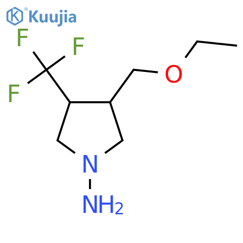 3-(ethoxymethyl)-4-(trifluoromethyl)pyrrolidin-1-amine structure