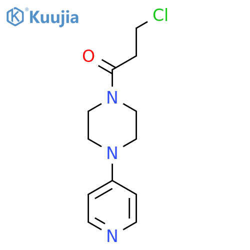 3-Chloro-1-(4-(pyridin-4-yl)piperazin-1-yl)propan-1-one structure