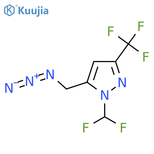 5-(Azidomethyl)-1-(difluoromethyl)-3-(trifluoromethyl)-1H-pyrazole structure