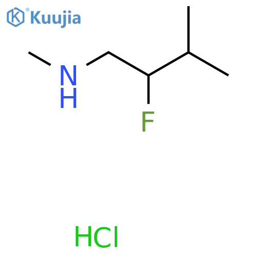 (2-Fluoro-3-methylbutyl)(methyl)amine hydrochloride structure