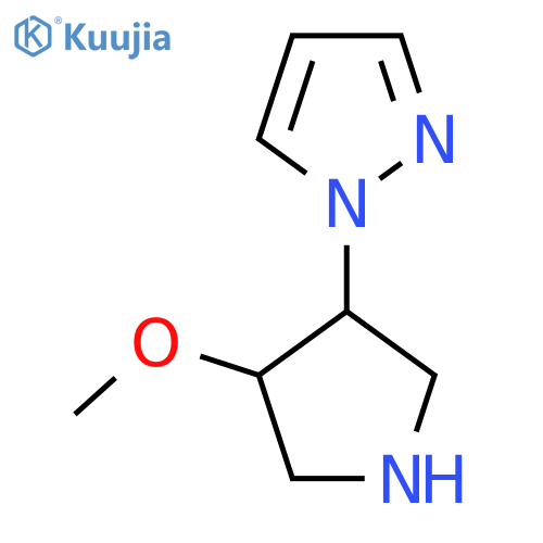 1-(4-methoxypyrrolidin-3-yl)-1H-pyrazole structure
