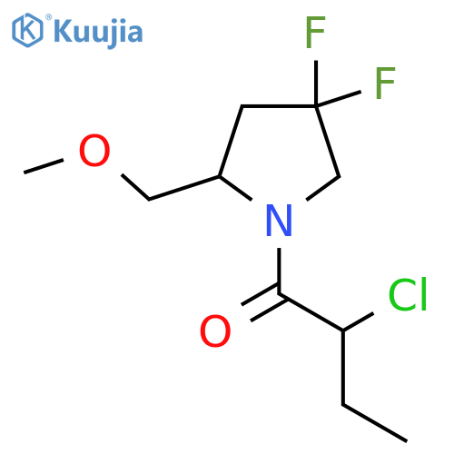 2-Chloro-1-(4,4-difluoro-2-(methoxymethyl)pyrrolidin-1-yl)butan-1-one structure