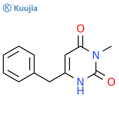 6-Benzyl-3-methyl-1,2,3,4-tetrahydropyrimidine-2,4-dione structure