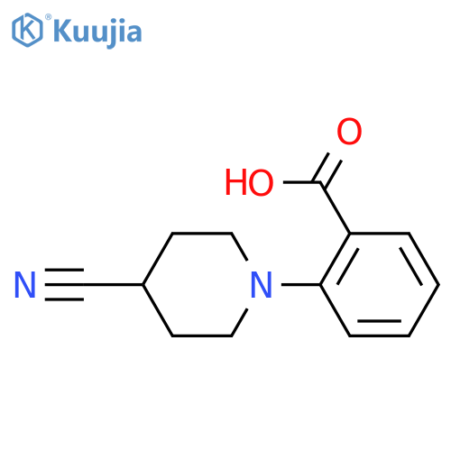 2-(4-Cyanopiperidin-1-yl)benzoic acid structure