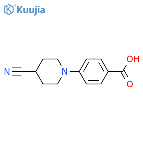 4-(4-Cyanopiperidin-1-yl)benzoic acid structure