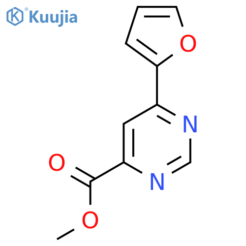 Methyl 6-(furan-2-yl)pyrimidine-4-carboxylate structure
