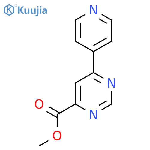 Methyl 6-(pyridin-4-yl)pyrimidine-4-carboxylate structure