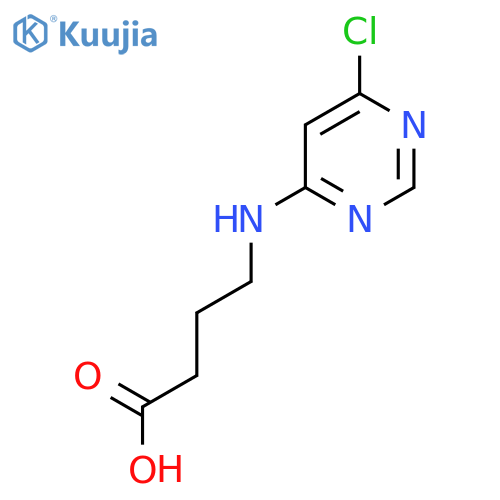 4-((6-Chloropyrimidin-4-yl)amino)butanoic acid structure