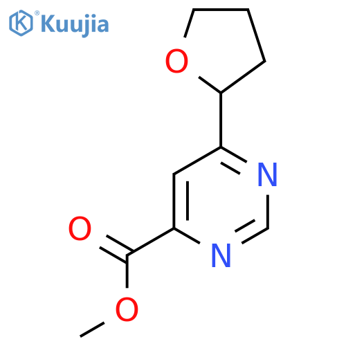 Methyl 6-(oxolan-2-yl)pyrimidine-4-carboxylate structure