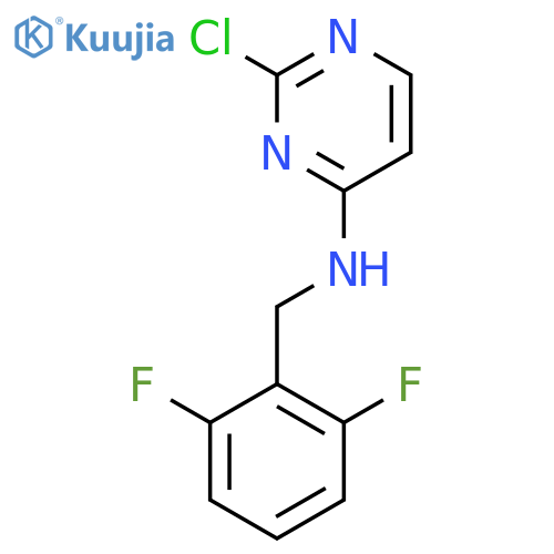 2-chloro-N-(2,6-difluorobenzyl)pyrimidin-4-amine structure