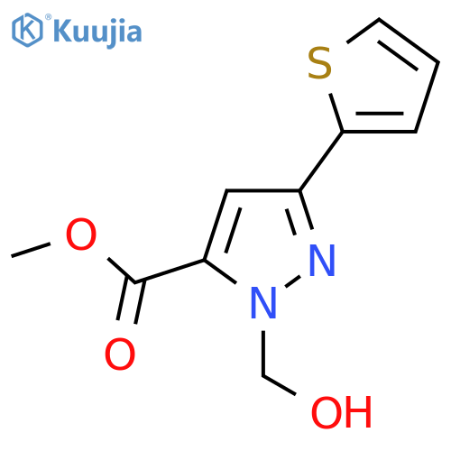 methyl 1-(hydroxymethyl)-3-(thiophen-2-yl)-1H-pyrazole-5-carboxylate structure