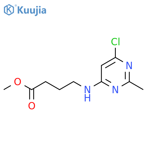 Methyl 4-((6-chloro-2-methylpyrimidin-4-yl)amino)butanoate structure