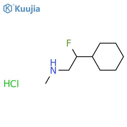 (2-Cyclohexyl-2-fluoroethyl)(methyl)amine hydrochloride structure