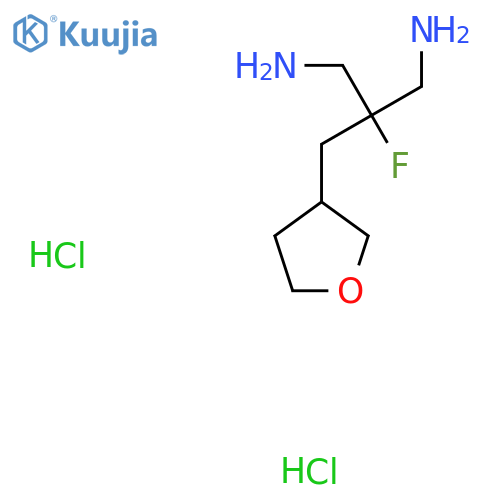 2-(Aminomethyl)-2-fluoro-3-(oxolan-3-yl)propan-1-amine dihydrochloride structure