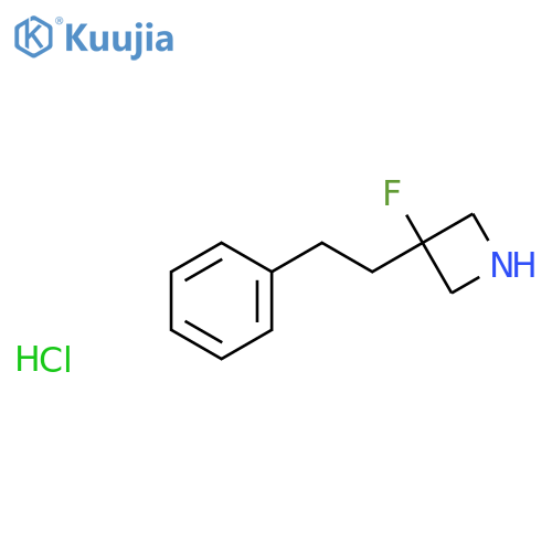 3-Fluoro-3-(2-phenylethyl)azetidine hydrochloride structure