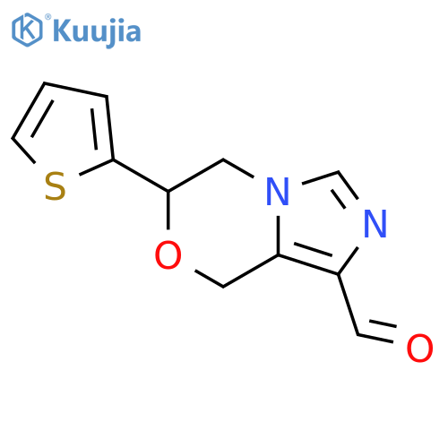 6-(Thiophen-2-yl)-5,6-dihydro-8H-imidazo[5,1-c][1,4]oxazine-1-carbaldehyde structure