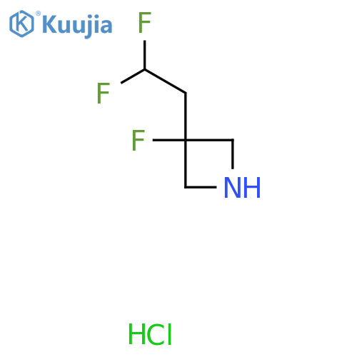 3-(2,2-Difluoroethyl)-3-fluoroazetidine hydrochloride structure