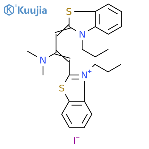 Benzothiazolium, 2-[2-(dimethylamino)-3-(3-propyl-2(3H)-benzothiazolylidene)-1-propen-1-yl]-3-propyl-, iodide (1:1) structure