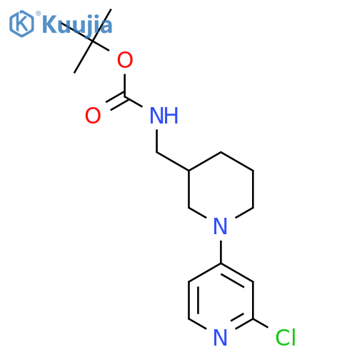 Tert-butyl ((1-(2-chloropyridin-4-yl)piperidin-3-yl)methyl)carbamate structure