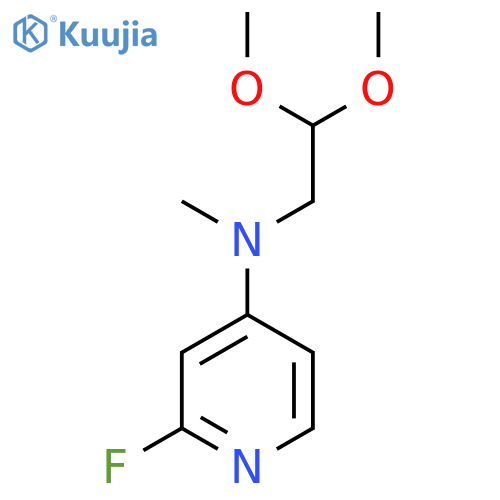 N-(2,2-Dimethoxyethyl)-2-fluoro-N-methylpyridin-4-amine structure