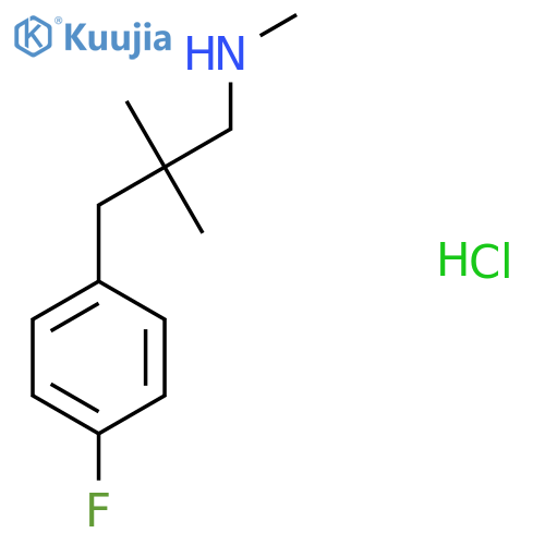 [3-(4-Fluorophenyl)-2,2-dimethylpropyl](methyl)amine hydrochloride structure