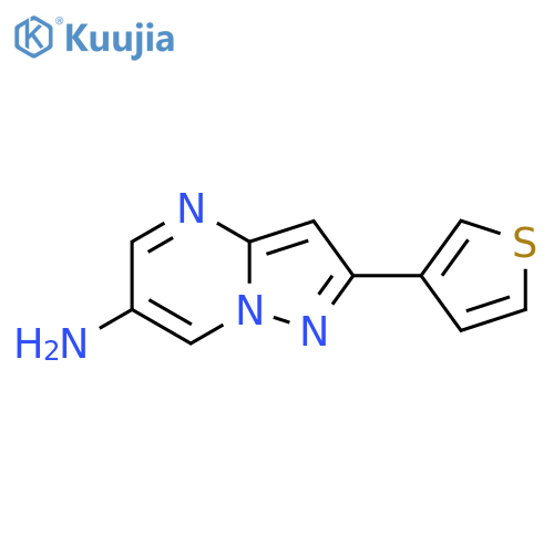 2-(Thiophen-3-yl)pyrazolo[1,5-a]pyrimidin-6-amine structure