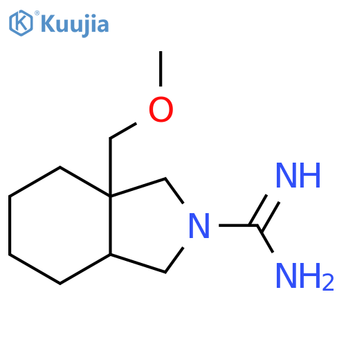3a-(Methoxymethyl)octahydro-2H-isoindole-2-carboximidamide structure